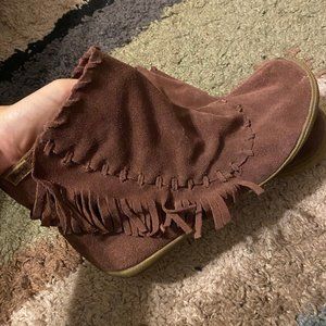 Blowfish faux leather Moccasin booties boots vegan